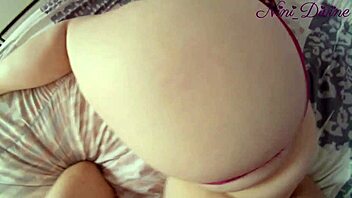 wife's huge ass rides my cock in bed?