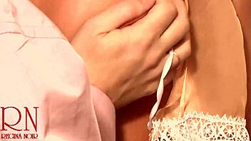 Maid's Big Tits Massaged Hard in Laundry Room Scene