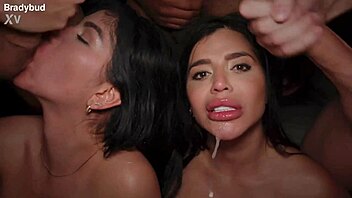 Sara And Yenifer's Epic Mansion Gangbang With Anal Double Penetration And Creampie!