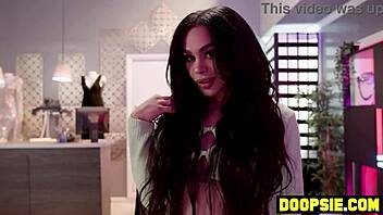 Tiny Asian Customer Explores With Two Hung Trannies