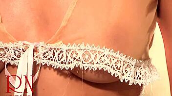 Maid's Big Tits Massaged Hard in Laundry Room Scene