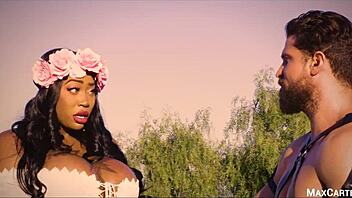 black princess feels so emotional losing her virginity to warrior