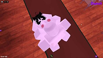 Fucking with a girl from Roblox right in the class