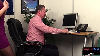 Watch this kinky british babe tease while giving jerk off instructions?