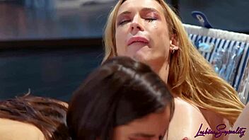 Lesbiansexuality scene with Emily Willis and Aiden Ashley - so hot!