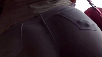 The slutty woman was indulging herself on the bus, much like others do