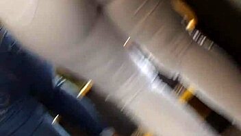 The slutty woman was indulging herself on the bus, much like others do