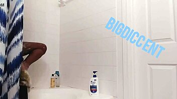 Stroking This Dick in the Shower Off the Clock Edition