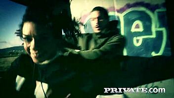 alexis crystal and angel wicky share a stud for anal fun at private com