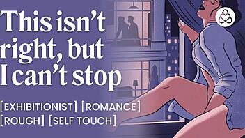 Watching her finger herself while neighbors bang by the window roleplay