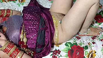 Desi Village Girl's Tight Pussy Bent Over For First Time Licking In Public Close Up