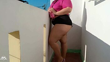 My Neighbor Teases in Short Clothes for Big Ass View