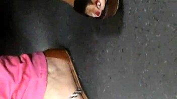 Mature Feet Caught on Candid Camera in Wedges