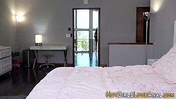 Tongued Horny Lesbian Strapon Assfucking First Time