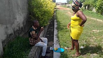 Street Boy Lures Fat Orange Seller Into Uncompleted Building And Fucks Her Wet Pussy Till He Cums