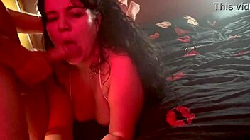 Wife Teasing Another Guy While Her Cuckold Hubby Masturbates