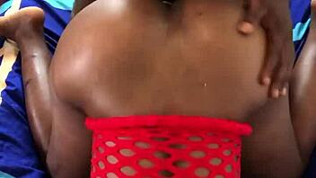 hot black babe gets fucked doggystyle by neighbor