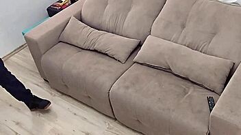 Coming Home from Work and Jerking Off. Monster Cock Strips Clothes in Homemade CFNM.