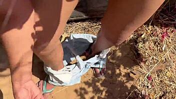 Jolie ado indienne 18+ copine baisée en forêt