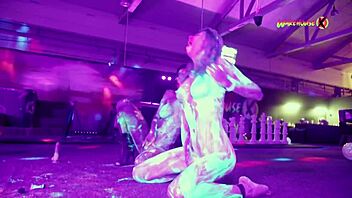 Neon Party Girls Fuck and Scream