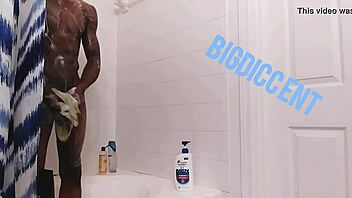 Stroking This Dick in the Shower Off the Clock Edition