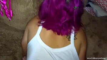 I cum in pervert stepdad’s pussy-loving little stepdaughter