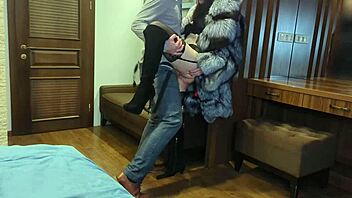 I explore rough sex in fur coat and suit fetish