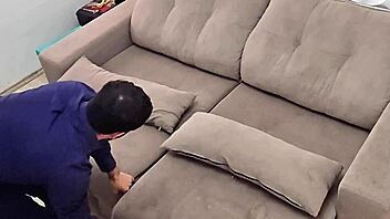 Coming Home from Work and Jerking Off. Monster Cock Strips Clothes in Homemade CFNM.