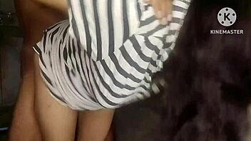 Hot Indian Brunette Rides Big Cock in Quickie!