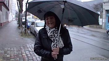 german teen picked up on street for cash and hardcore banging