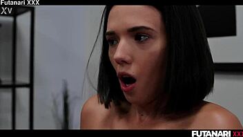 Real life futanari Zuzu Sweet takes Eve Sweet’s hard cock deep