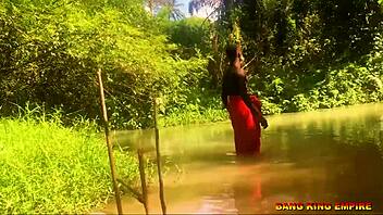 African wife rides monster cock in cowgirl for creampie.