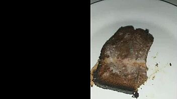 Bukkake Cake Covered in Sticky Cum Load