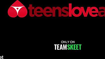 Teasing stepsister's ass stretched by cock