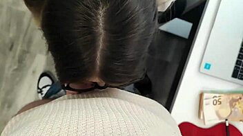 Pov blowjob in office with my busty Latina boss drives me crazy