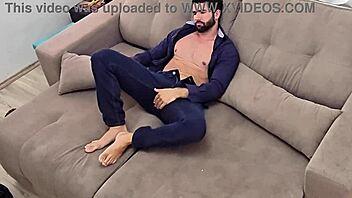 Coming Home from Work and Jerking Off. Monster Cock Strips Clothes in Homemade CFNM.