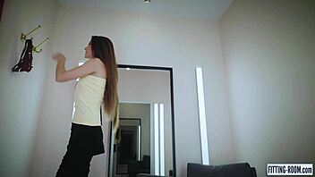 Lorena Masturbates In Fitting Room Stockings