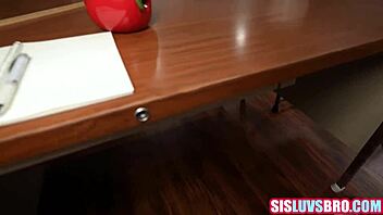 teacher caught me and my step sister fucking