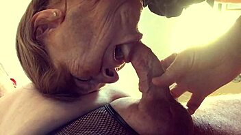 Granny Carmen Sucks Cock Like a True Pro