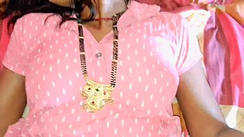 yo, watch bhabhi get slammed hard in her red suit!