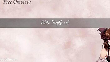 Slut in lingerie and high heels gives a big oral creampie 😍