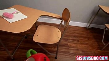 teacher caught me and my step sister fucking