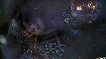 Brunette with small tits seduces him for all-night fucking 😍