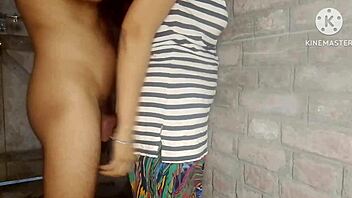 Hot Indian Brunette Rides Big Cock in Quickie!