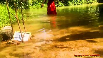 African wife rides monster cock in cowgirl for creampie.