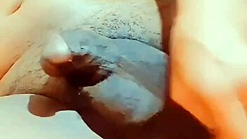 Young Couple's Intense Anal Play with Huge Buttplug on Bed
