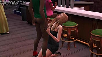 sims 4 teen sucks cocks at local bar