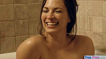 Does this hot woman love her hairy pussy railed by monster cock in the bathroom?