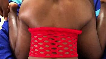 hot black babe gets fucked doggystyle by neighbor