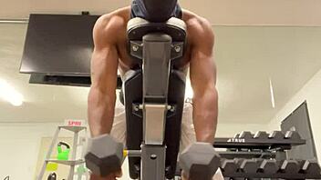 Work out strong biceps and back to lift ladies during sex